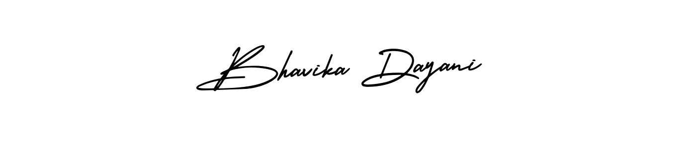 Use a signature maker to create a handwritten signature online. With this signature software, you can design (AmerikaSignatureDemo-Regular) your own signature for name Bhavika Dayani. Bhavika Dayani signature style 3 images and pictures png