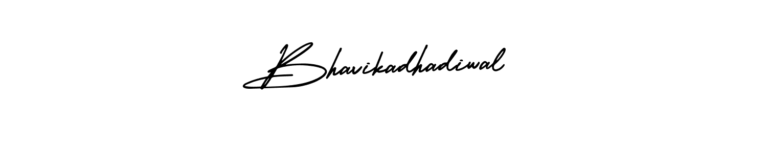 It looks lik you need a new signature style for name Bhavikadhadiwal. Design unique handwritten (AmerikaSignatureDemo-Regular) signature with our free signature maker in just a few clicks. Bhavikadhadiwal signature style 3 images and pictures png