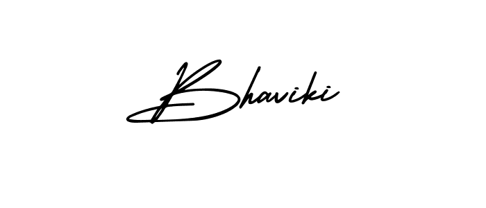 Bhaviki stylish signature style. Best Handwritten Sign (AmerikaSignatureDemo-Regular) for my name. Handwritten Signature Collection Ideas for my name Bhaviki. Bhaviki signature style 3 images and pictures png