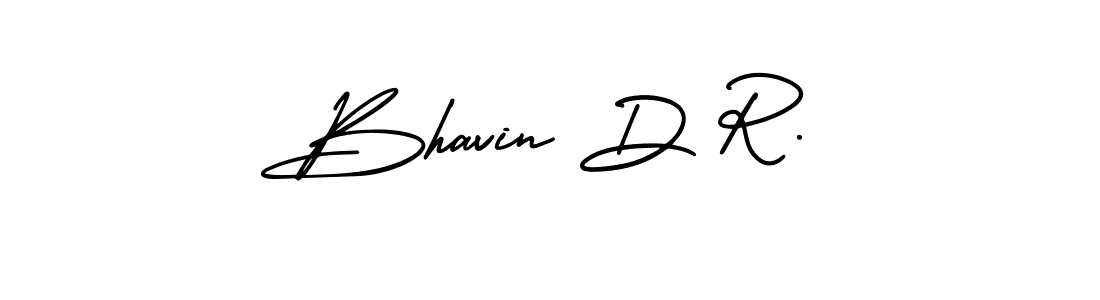 Use a signature maker to create a handwritten signature online. With this signature software, you can design (AmerikaSignatureDemo-Regular) your own signature for name Bhavin D R.. Bhavin D R. signature style 3 images and pictures png