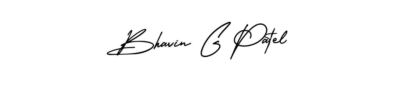 Design your own signature with our free online signature maker. With this signature software, you can create a handwritten (AmerikaSignatureDemo-Regular) signature for name Bhavin G Patel. Bhavin G Patel signature style 3 images and pictures png