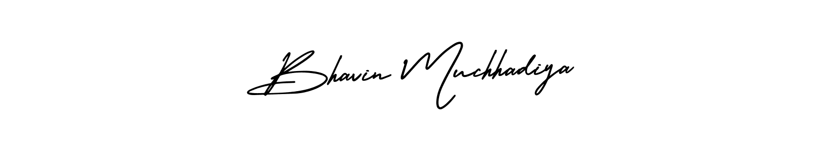 How to Draw Bhavin Muchhadiya signature style? AmerikaSignatureDemo-Regular is a latest design signature styles for name Bhavin Muchhadiya. Bhavin Muchhadiya signature style 3 images and pictures png