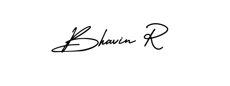 It looks lik you need a new signature style for name Bhavin R. Design unique handwritten (AmerikaSignatureDemo-Regular) signature with our free signature maker in just a few clicks. Bhavin R signature style 3 images and pictures png