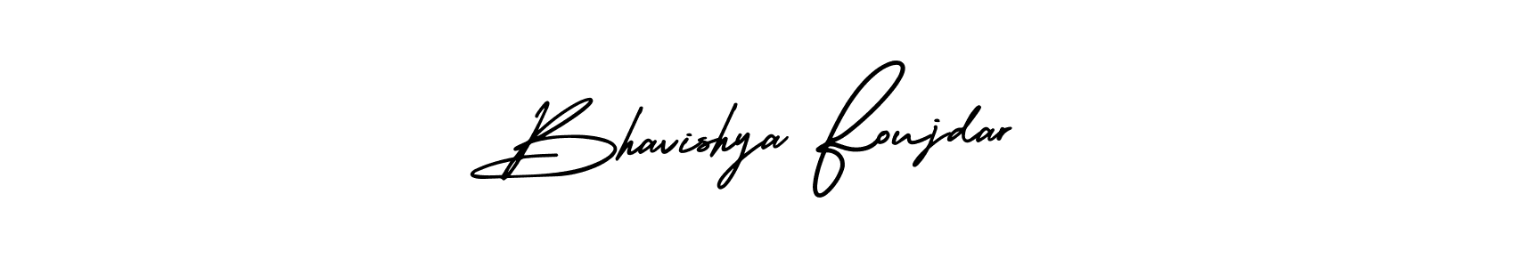 Also You can easily find your signature by using the search form. We will create Bhavishya Foujdar name handwritten signature images for you free of cost using AmerikaSignatureDemo-Regular sign style. Bhavishya Foujdar signature style 3 images and pictures png