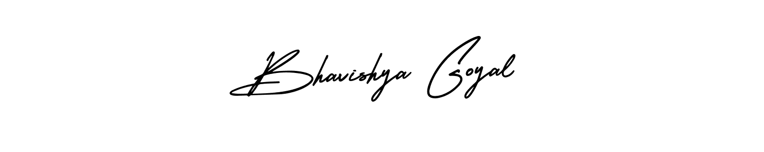 Design your own signature with our free online signature maker. With this signature software, you can create a handwritten (AmerikaSignatureDemo-Regular) signature for name Bhavishya Goyal. Bhavishya Goyal signature style 3 images and pictures png