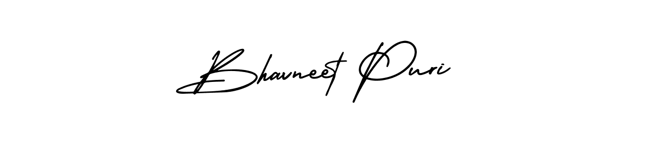 Create a beautiful signature design for name Bhavneet Puri. With this signature (AmerikaSignatureDemo-Regular) fonts, you can make a handwritten signature for free. Bhavneet Puri signature style 3 images and pictures png