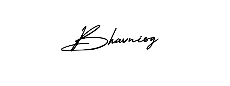 Design your own signature with our free online signature maker. With this signature software, you can create a handwritten (AmerikaSignatureDemo-Regular) signature for name Bhavnisg. Bhavnisg signature style 3 images and pictures png