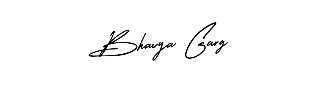 Make a beautiful signature design for name Bhavya Garg. With this signature (AmerikaSignatureDemo-Regular) style, you can create a handwritten signature for free. Bhavya Garg signature style 3 images and pictures png