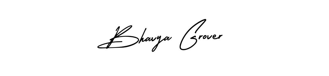 Use a signature maker to create a handwritten signature online. With this signature software, you can design (AmerikaSignatureDemo-Regular) your own signature for name Bhavya Grover. Bhavya Grover signature style 3 images and pictures png