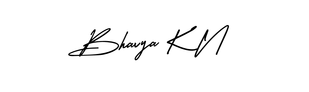 Also You can easily find your signature by using the search form. We will create Bhavya K N name handwritten signature images for you free of cost using AmerikaSignatureDemo-Regular sign style. Bhavya K N signature style 3 images and pictures png