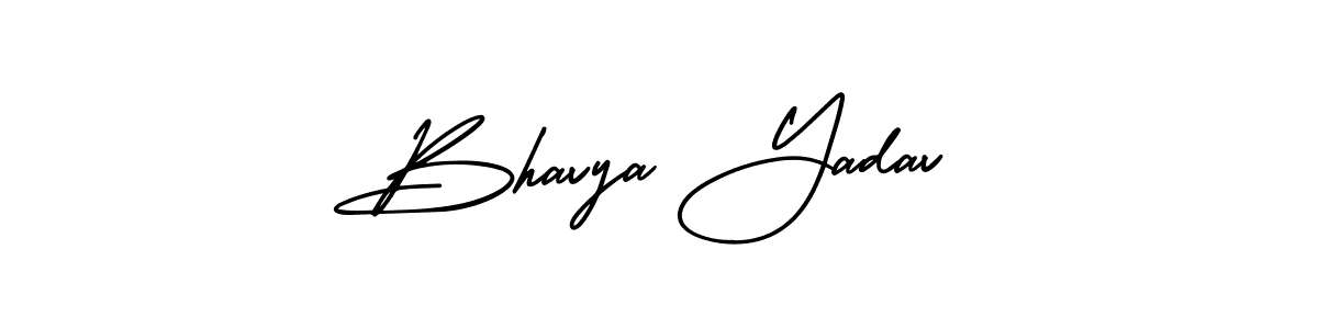 How to Draw Bhavya Yadav signature style? AmerikaSignatureDemo-Regular is a latest design signature styles for name Bhavya Yadav. Bhavya Yadav signature style 3 images and pictures png