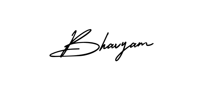 Bhavyam stylish signature style. Best Handwritten Sign (AmerikaSignatureDemo-Regular) for my name. Handwritten Signature Collection Ideas for my name Bhavyam. Bhavyam signature style 3 images and pictures png