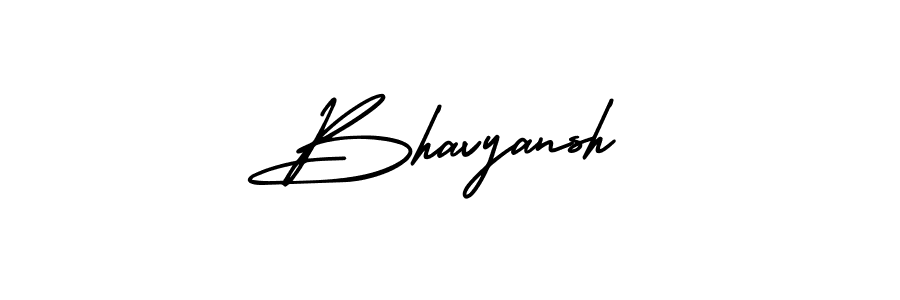 Make a beautiful signature design for name Bhavyansh. With this signature (AmerikaSignatureDemo-Regular) style, you can create a handwritten signature for free. Bhavyansh signature style 3 images and pictures png