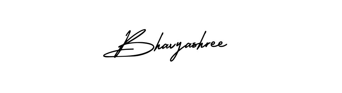 You should practise on your own different ways (AmerikaSignatureDemo-Regular) to write your name (Bhavyashree) in signature. don't let someone else do it for you. Bhavyashree signature style 3 images and pictures png