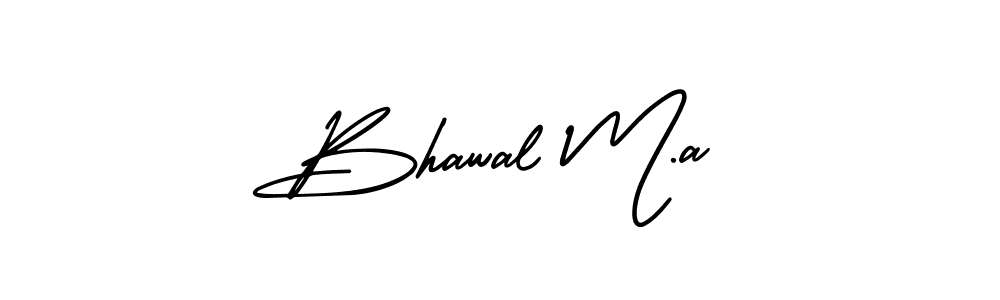 if you are searching for the best signature style for your name Bhawal M.a. so please give up your signature search. here we have designed multiple signature styles  using AmerikaSignatureDemo-Regular. Bhawal M.a signature style 3 images and pictures png