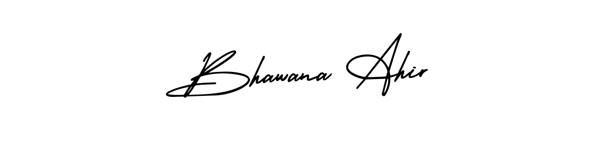 Make a short Bhawana Ahir signature style. Manage your documents anywhere anytime using AmerikaSignatureDemo-Regular. Create and add eSignatures, submit forms, share and send files easily. Bhawana Ahir signature style 3 images and pictures png