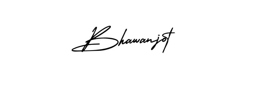 The best way (AmerikaSignatureDemo-Regular) to make a short signature is to pick only two or three words in your name. The name Bhawanjot include a total of six letters. For converting this name. Bhawanjot signature style 3 images and pictures png