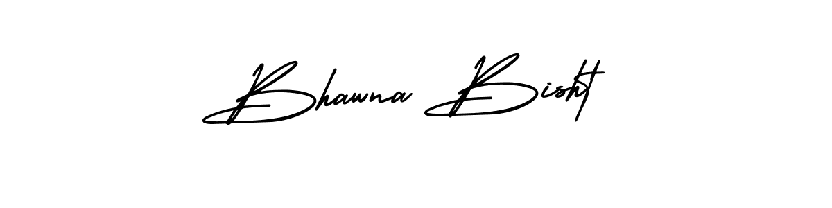 Make a beautiful signature design for name Bhawna Bisht. With this signature (AmerikaSignatureDemo-Regular) style, you can create a handwritten signature for free. Bhawna Bisht signature style 3 images and pictures png