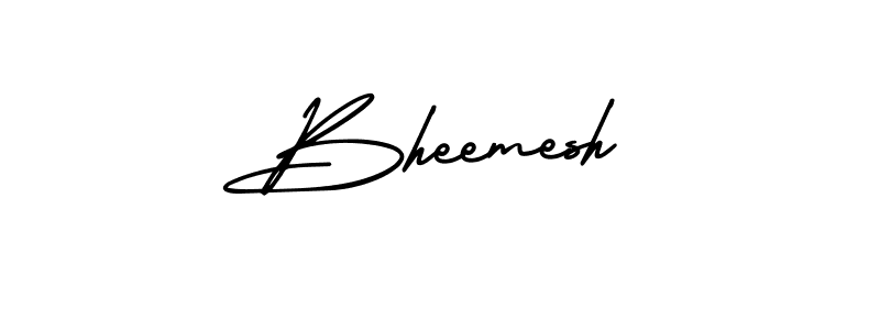 How to make Bheemesh signature? AmerikaSignatureDemo-Regular is a professional autograph style. Create handwritten signature for Bheemesh name. Bheemesh signature style 3 images and pictures png