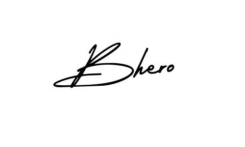 Similarly AmerikaSignatureDemo-Regular is the best handwritten signature design. Signature creator online .You can use it as an online autograph creator for name Bhero. Bhero signature style 3 images and pictures png