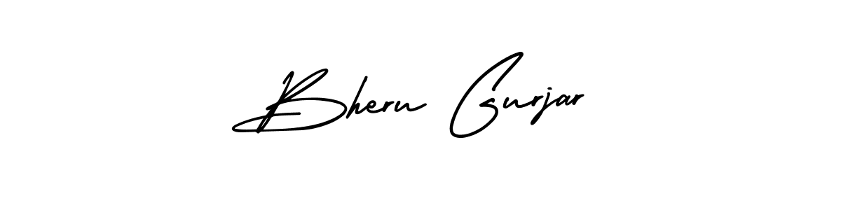 Make a beautiful signature design for name Bheru Gurjar. With this signature (AmerikaSignatureDemo-Regular) style, you can create a handwritten signature for free. Bheru Gurjar signature style 3 images and pictures png