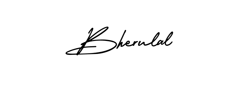 Bherulal stylish signature style. Best Handwritten Sign (AmerikaSignatureDemo-Regular) for my name. Handwritten Signature Collection Ideas for my name Bherulal. Bherulal signature style 3 images and pictures png