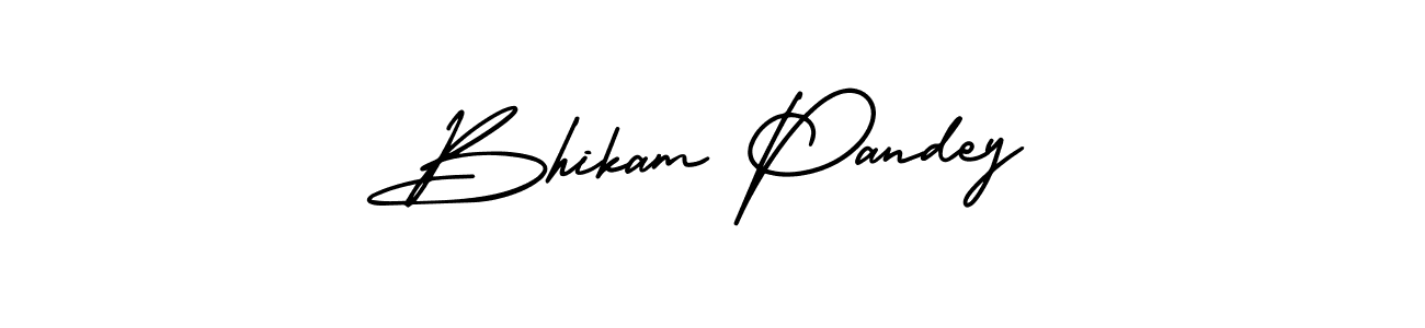 if you are searching for the best signature style for your name Bhikam Pandey. so please give up your signature search. here we have designed multiple signature styles  using AmerikaSignatureDemo-Regular. Bhikam Pandey signature style 3 images and pictures png