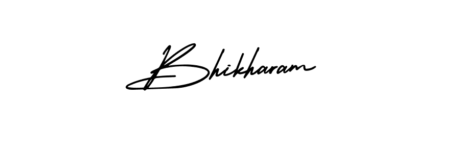 The best way (AmerikaSignatureDemo-Regular) to make a short signature is to pick only two or three words in your name. The name Bhikharam include a total of six letters. For converting this name. Bhikharam signature style 3 images and pictures png