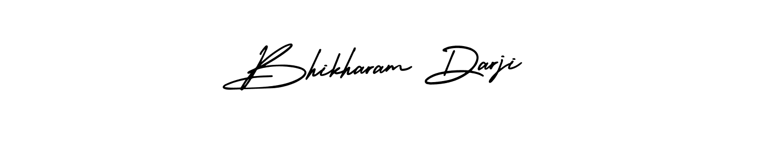 Bhikharam Darji stylish signature style. Best Handwritten Sign (AmerikaSignatureDemo-Regular) for my name. Handwritten Signature Collection Ideas for my name Bhikharam Darji. Bhikharam Darji signature style 3 images and pictures png