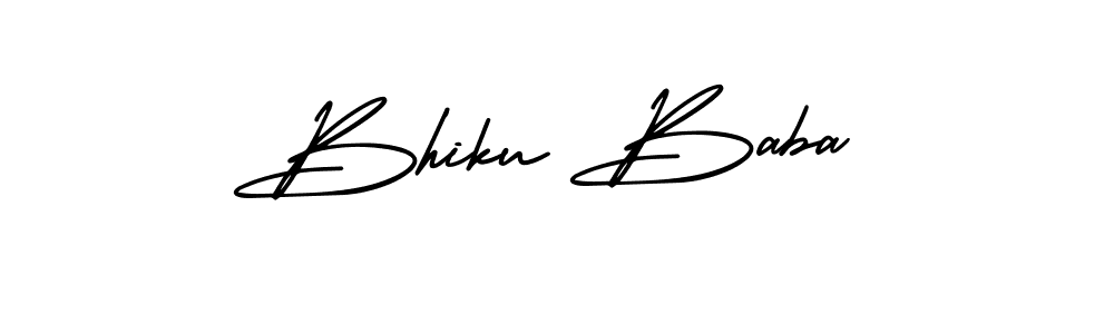 Check out images of Autograph of Bhiku Baba name. Actor Bhiku Baba Signature Style. AmerikaSignatureDemo-Regular is a professional sign style online. Bhiku Baba signature style 3 images and pictures png