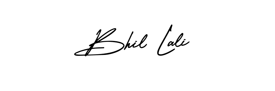 Use a signature maker to create a handwritten signature online. With this signature software, you can design (AmerikaSignatureDemo-Regular) your own signature for name Bhil Lali. Bhil Lali signature style 3 images and pictures png