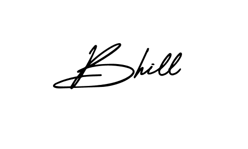 Similarly AmerikaSignatureDemo-Regular is the best handwritten signature design. Signature creator online .You can use it as an online autograph creator for name Bhill. Bhill signature style 3 images and pictures png