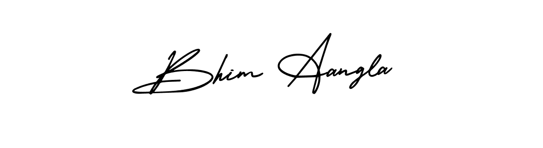 Use a signature maker to create a handwritten signature online. With this signature software, you can design (AmerikaSignatureDemo-Regular) your own signature for name Bhim Aangla. Bhim Aangla signature style 3 images and pictures png