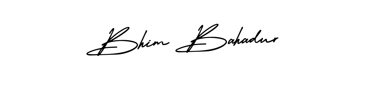 It looks lik you need a new signature style for name Bhim Bahadur. Design unique handwritten (AmerikaSignatureDemo-Regular) signature with our free signature maker in just a few clicks. Bhim Bahadur signature style 3 images and pictures png