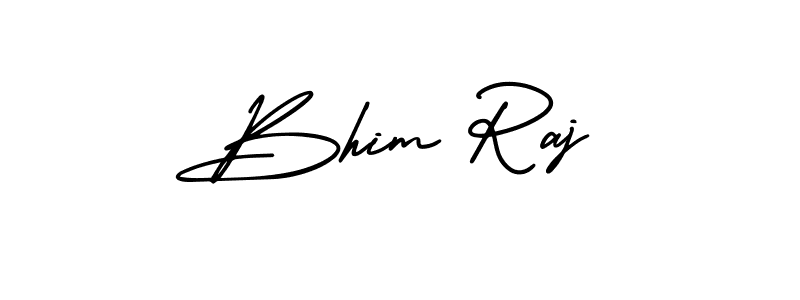 How to make Bhim Raj name signature. Use AmerikaSignatureDemo-Regular style for creating short signs online. This is the latest handwritten sign. Bhim Raj signature style 3 images and pictures png