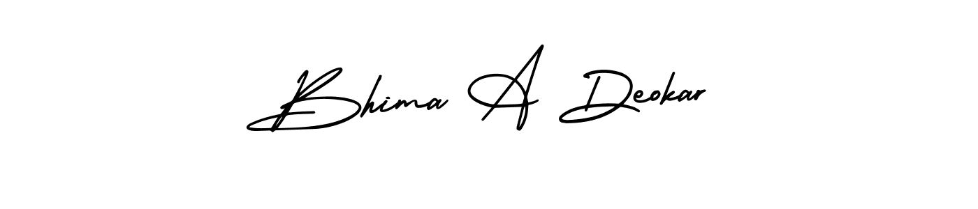 Create a beautiful signature design for name Bhima A Deokar. With this signature (AmerikaSignatureDemo-Regular) fonts, you can make a handwritten signature for free. Bhima A Deokar signature style 3 images and pictures png