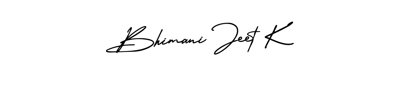 Also You can easily find your signature by using the search form. We will create Bhimani Jeet K name handwritten signature images for you free of cost using AmerikaSignatureDemo-Regular sign style. Bhimani Jeet K signature style 3 images and pictures png