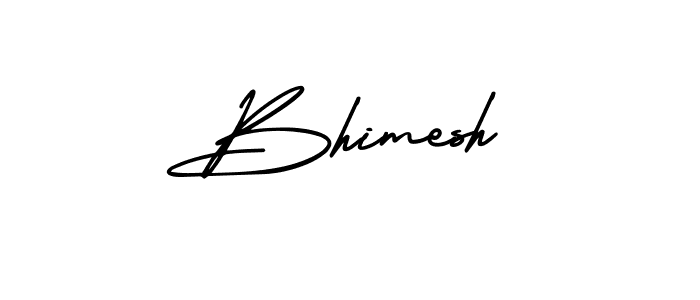 It looks lik you need a new signature style for name Bhimesh. Design unique handwritten (AmerikaSignatureDemo-Regular) signature with our free signature maker in just a few clicks. Bhimesh signature style 3 images and pictures png