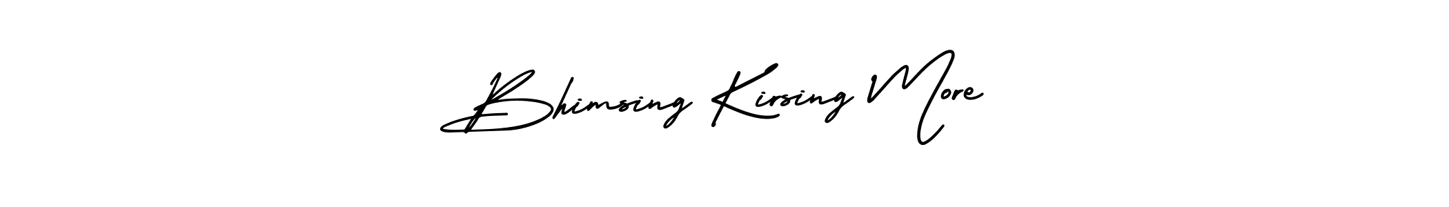 AmerikaSignatureDemo-Regular is a professional signature style that is perfect for those who want to add a touch of class to their signature. It is also a great choice for those who want to make their signature more unique. Get Bhimsing Kirsing More name to fancy signature for free. Bhimsing Kirsing More signature style 3 images and pictures png