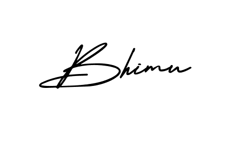 Design your own signature with our free online signature maker. With this signature software, you can create a handwritten (AmerikaSignatureDemo-Regular) signature for name Bhimu. Bhimu signature style 3 images and pictures png