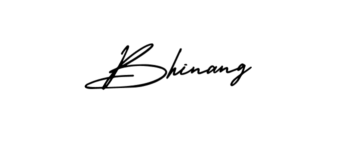 Make a beautiful signature design for name Bhinang. With this signature (AmerikaSignatureDemo-Regular) style, you can create a handwritten signature for free. Bhinang signature style 3 images and pictures png