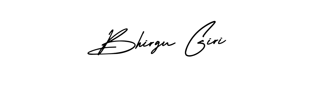 How to make Bhirgu Giri name signature. Use AmerikaSignatureDemo-Regular style for creating short signs online. This is the latest handwritten sign. Bhirgu Giri signature style 3 images and pictures png