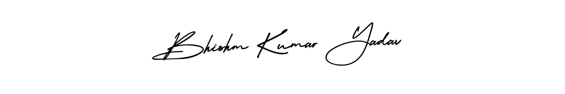 Create a beautiful signature design for name Bhishm Kumar Yadav. With this signature (AmerikaSignatureDemo-Regular) fonts, you can make a handwritten signature for free. Bhishm Kumar Yadav signature style 3 images and pictures png