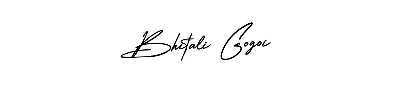 Make a beautiful signature design for name Bhitali Gogoi. With this signature (AmerikaSignatureDemo-Regular) style, you can create a handwritten signature for free. Bhitali Gogoi signature style 3 images and pictures png