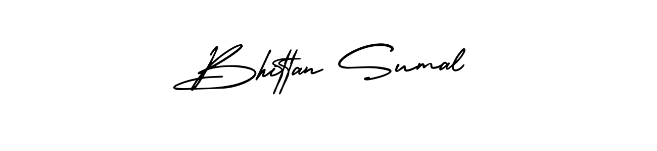 if you are searching for the best signature style for your name Bhittan Sumal. so please give up your signature search. here we have designed multiple signature styles  using AmerikaSignatureDemo-Regular. Bhittan Sumal signature style 3 images and pictures png