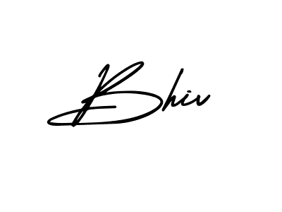 Bhiv stylish signature style. Best Handwritten Sign (AmerikaSignatureDemo-Regular) for my name. Handwritten Signature Collection Ideas for my name Bhiv. Bhiv signature style 3 images and pictures png