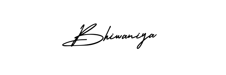 You can use this online signature creator to create a handwritten signature for the name Bhiwaniya. This is the best online autograph maker. Bhiwaniya signature style 3 images and pictures png