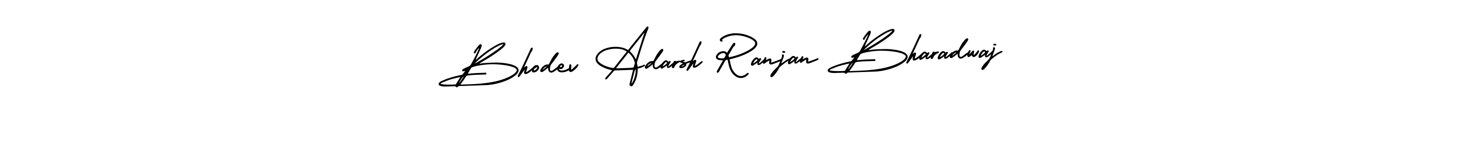 How to Draw Bhodev Adarsh Ranjan Bharadwaj signature style? AmerikaSignatureDemo-Regular is a latest design signature styles for name Bhodev Adarsh Ranjan Bharadwaj. Bhodev Adarsh Ranjan Bharadwaj signature style 3 images and pictures png