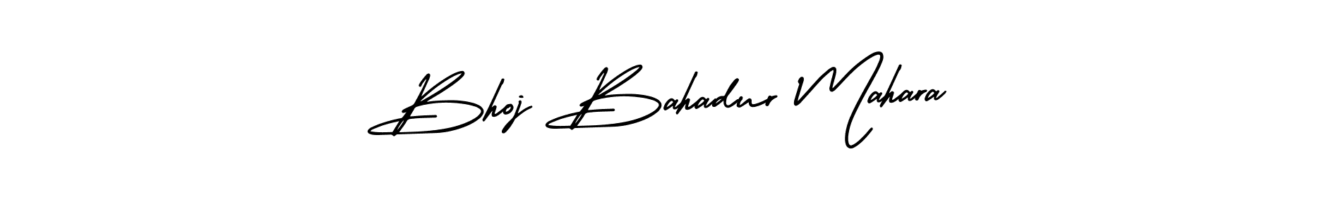 It looks lik you need a new signature style for name Bhoj Bahadur Mahara. Design unique handwritten (AmerikaSignatureDemo-Regular) signature with our free signature maker in just a few clicks. Bhoj Bahadur Mahara signature style 3 images and pictures png