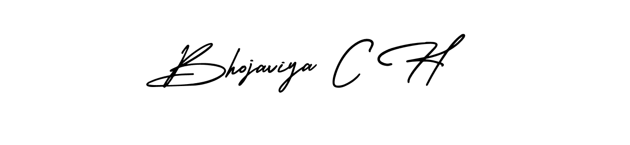 AmerikaSignatureDemo-Regular is a professional signature style that is perfect for those who want to add a touch of class to their signature. It is also a great choice for those who want to make their signature more unique. Get Bhojaviya C H name to fancy signature for free. Bhojaviya C H signature style 3 images and pictures png